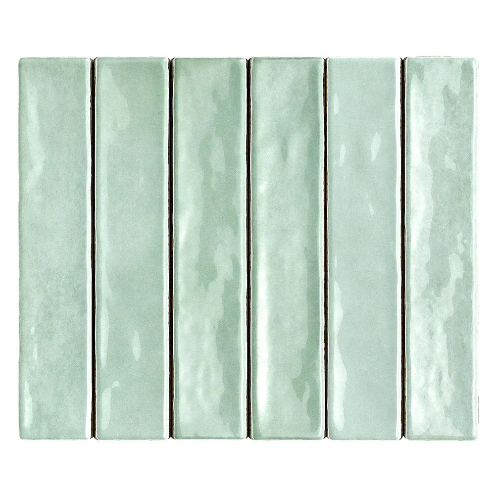 Mallorca Mint 50x250 gloss ceramic wall tile