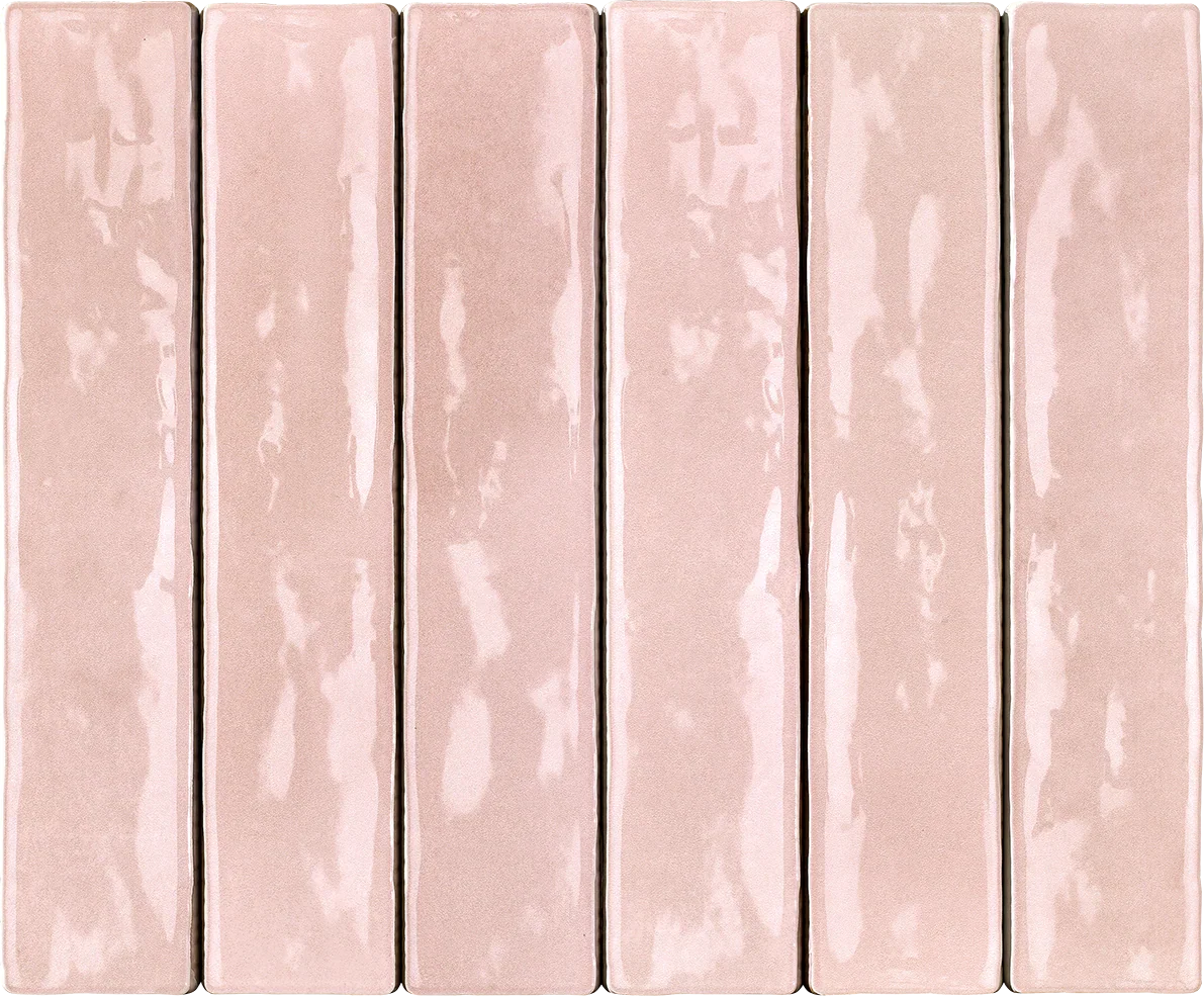 Mallorca Pink 50x250 gloss ceramic wall tile