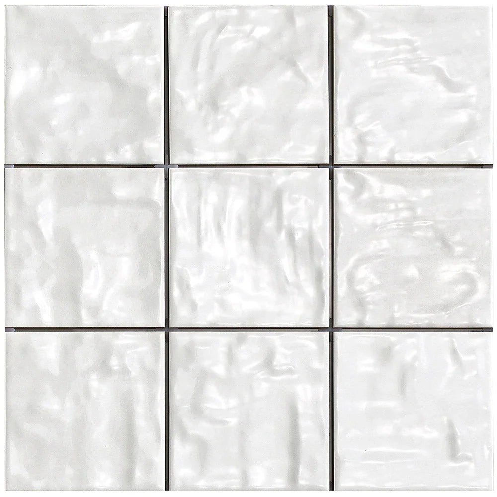Mallorca White 120x120 gloss ceramic wall tile