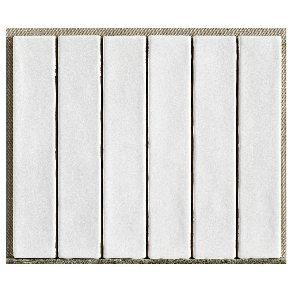 Mallorca White 50x250 matt ceramic wall tile
