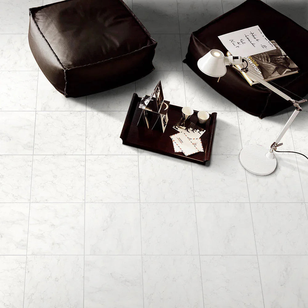 arabescato tile lifestyle installation