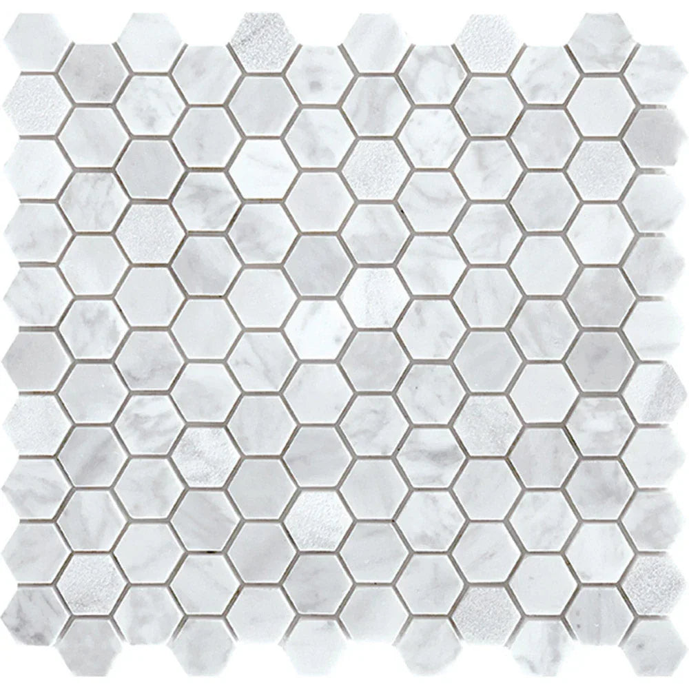 Tuscany natural stone mosaic close-up