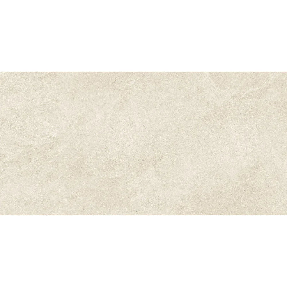 Nordic Beige travertine-look porcelain tile close-up