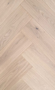 White Wash Oak Herringbone Engineered Timber Flooring 14mm