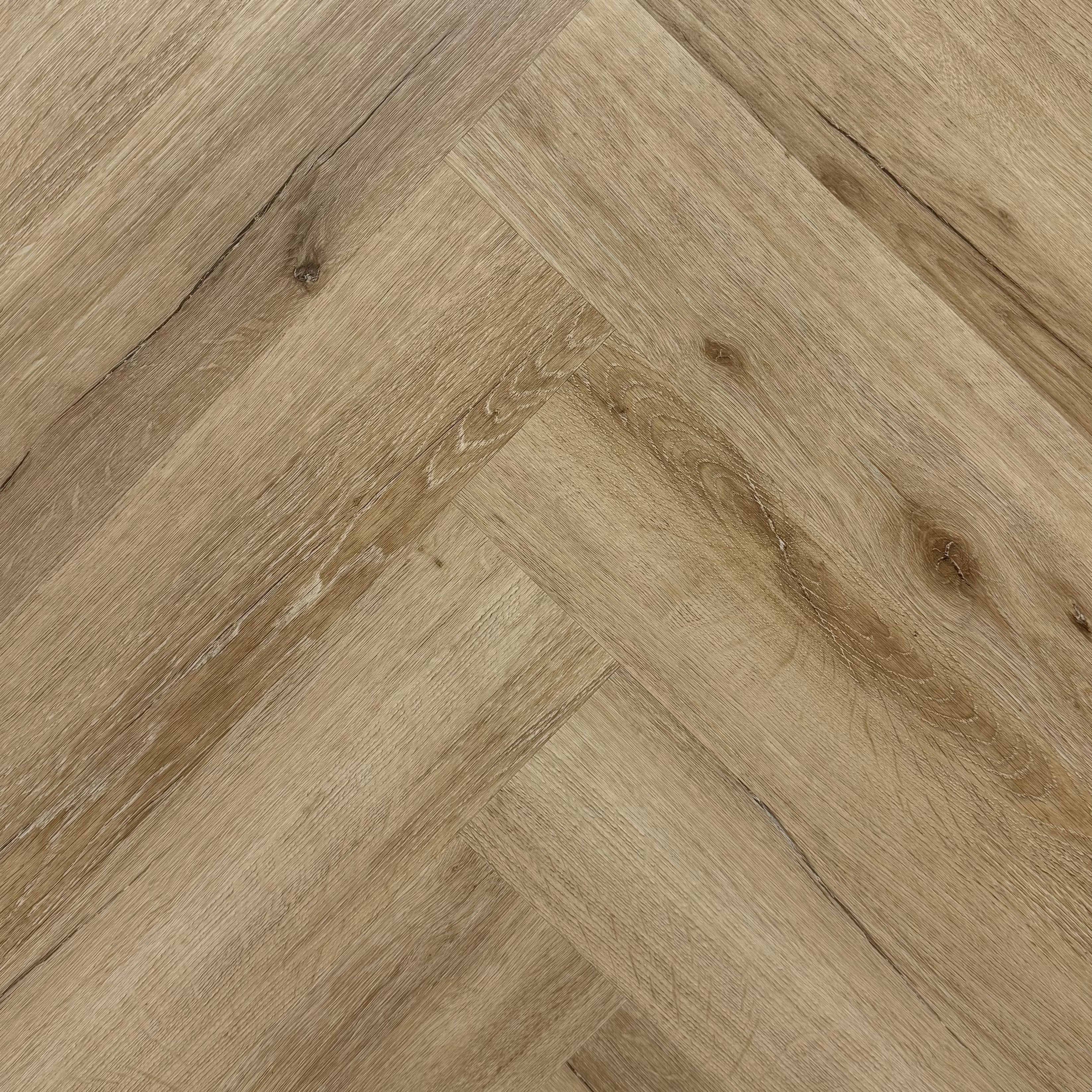 Natural Oak Hybrid Herringbone Flooring 7mm
