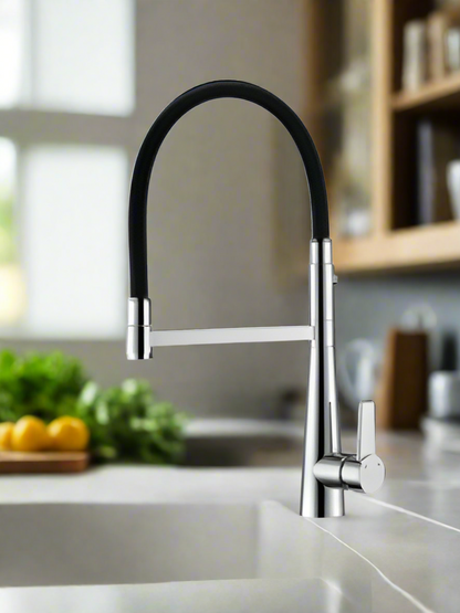 Modern Dual Outlet Kitchen Mixer with Detachable Pullout Hose