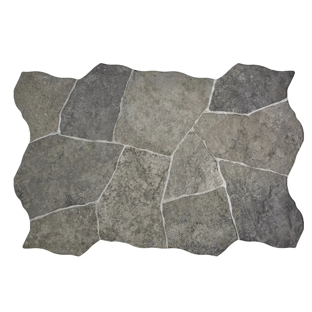ROK Arkansas Charcoal structured porcelain tile