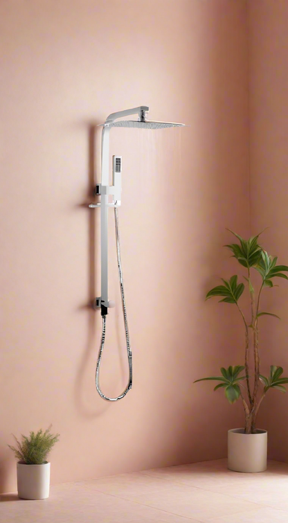 Premium 10" Shower Head Set – Stainless Steel Rain Shower with Handheld Spray