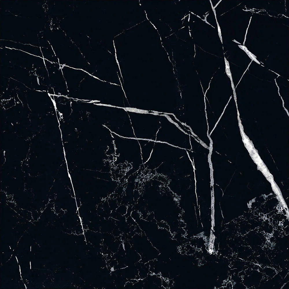 Stone Porcelain Nero Marquina marble-look tile