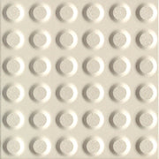 Tectile White multidirectional porcelain tactile tile close-up