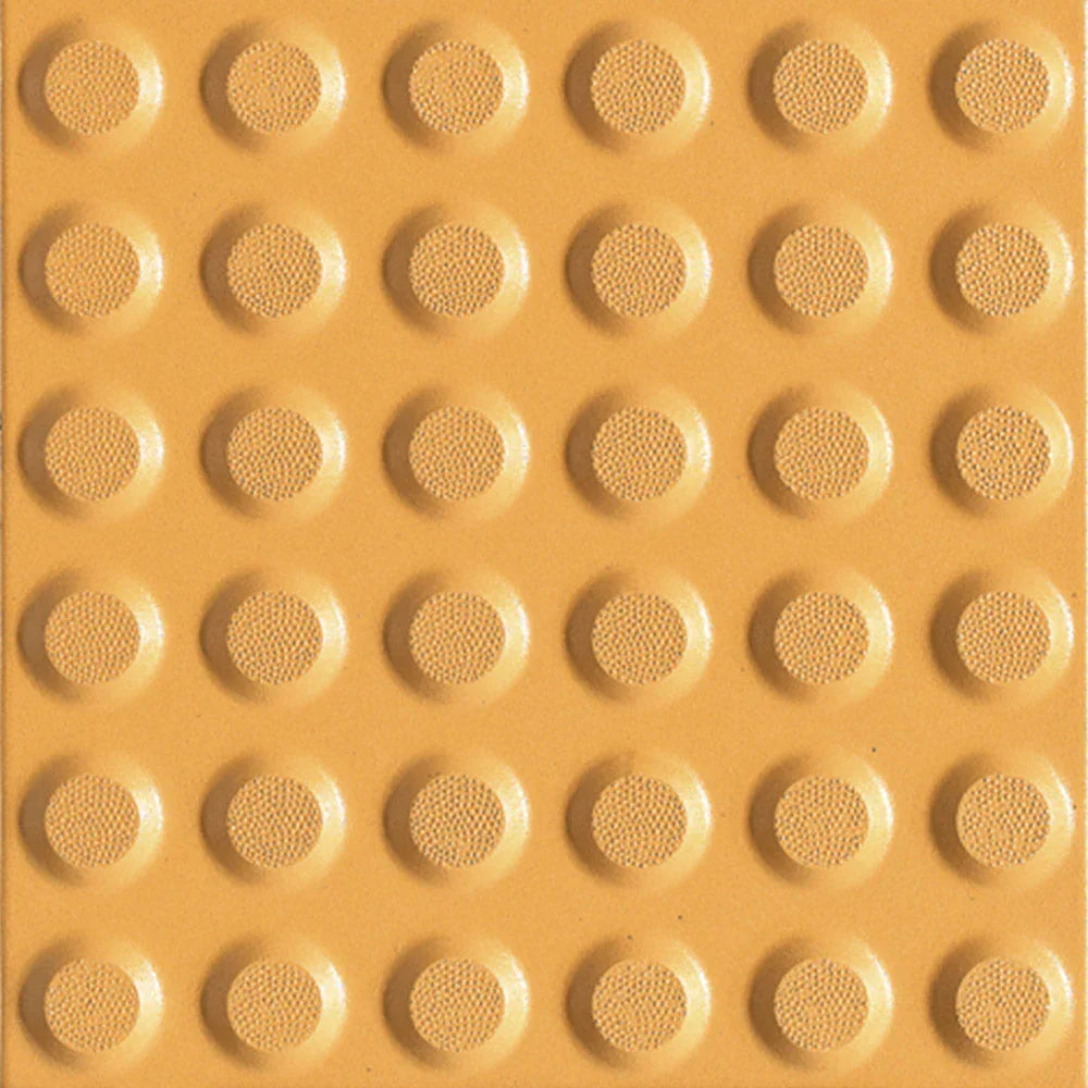 Tectile Yellow multidirectional porcelain tactile tile