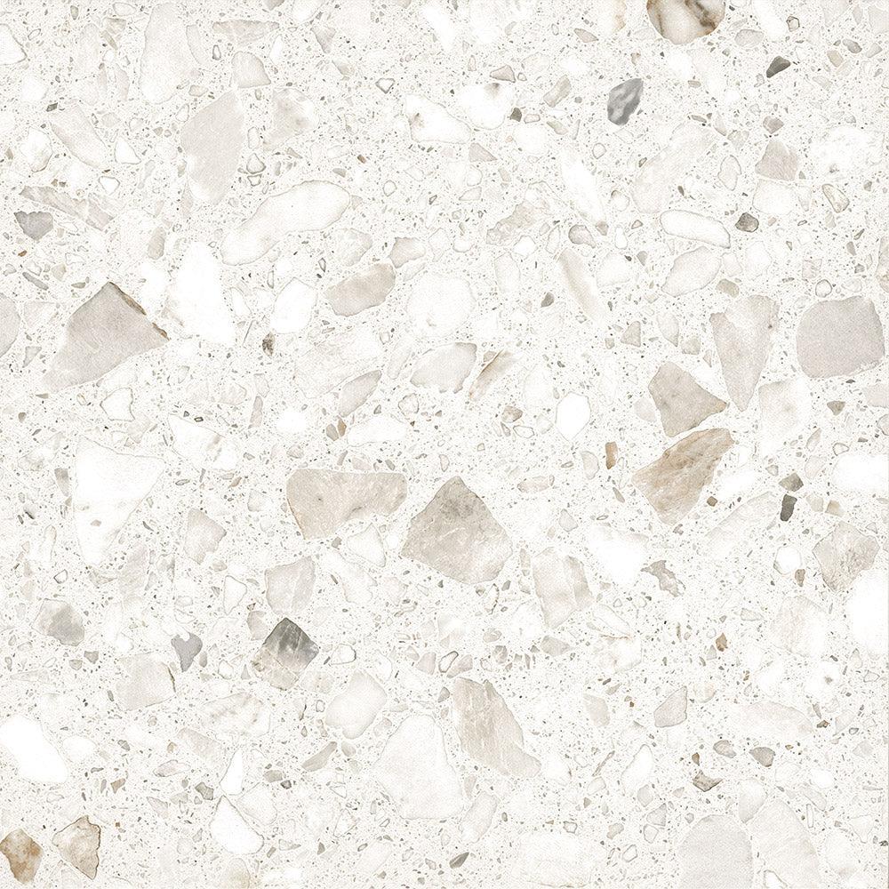 Terrazzo Stone Marshmallow porcelain tile