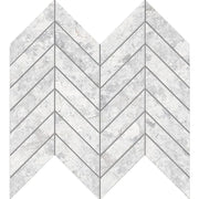 Tundra White Chevron Porcelain Tile