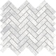 Tundra White Herringbone Porcelain Tiles