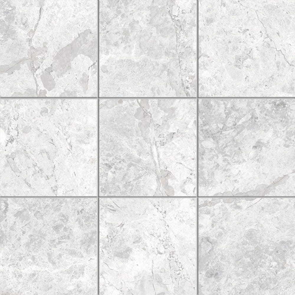 Tundra White Square mosaic close-up