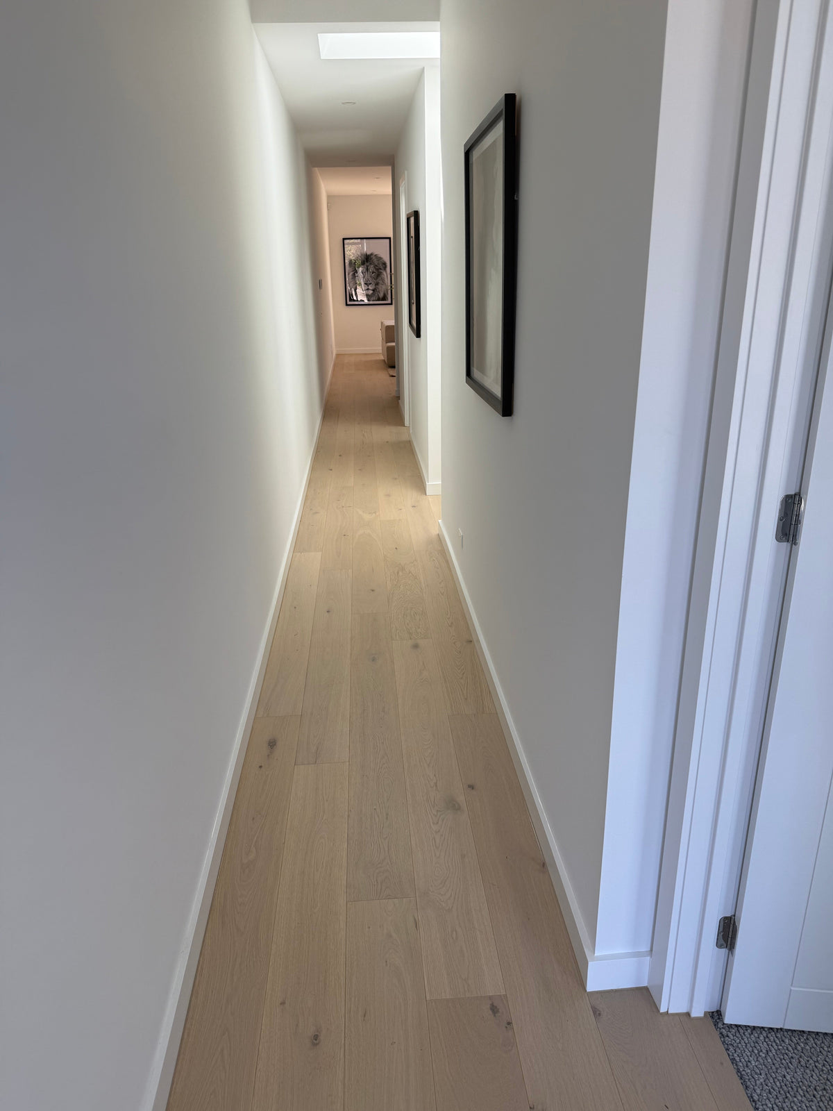 White Wash Oak Engineered Timber Flooring 14mm installed in a contemporary interior