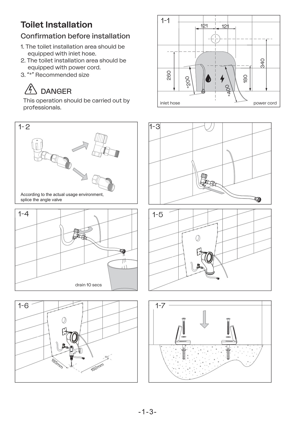 Zumi Novus Soft Square Smart Toilet Pan and Bidet Only Installation