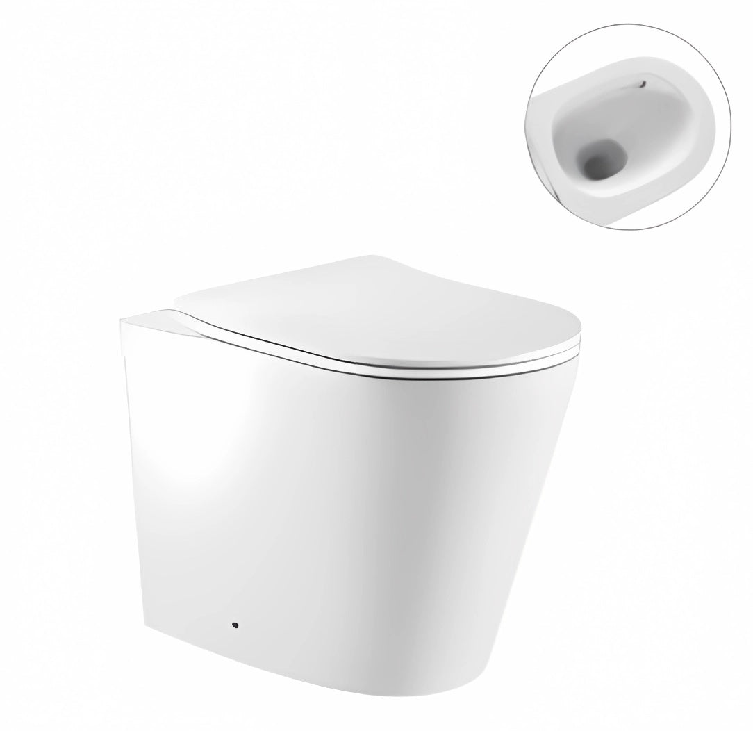 Zero Extra High Rimless Whirlpool Flush Floor Pan
