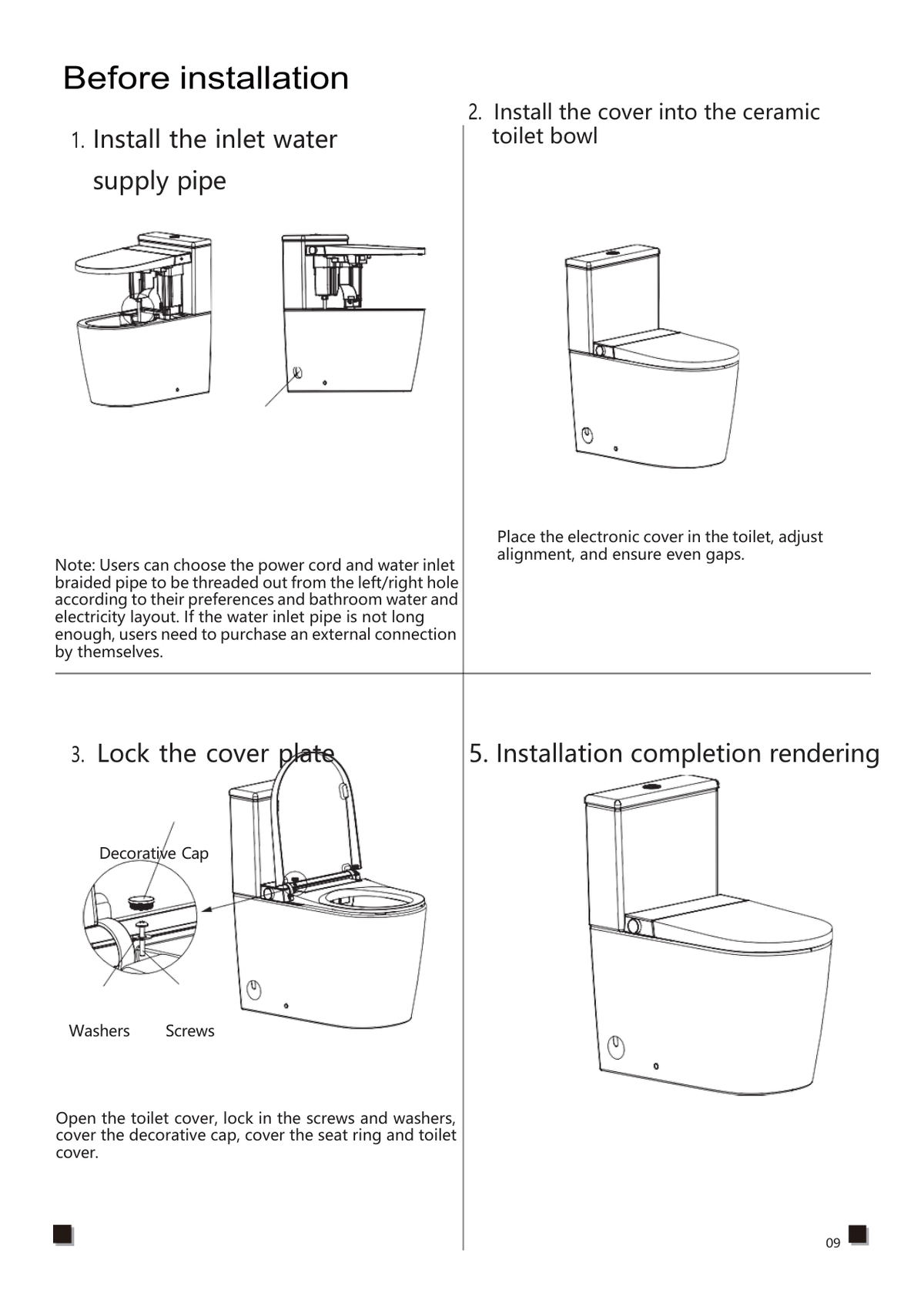 Zumi Zero Rimless Whirlpool Smart Bidet Toilet Suite Installation