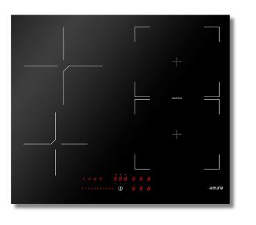 Euro 60cm Four-Zone Induction Cooktop – E60IDB