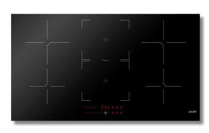 Euro 90cm Six-Zone Induction Cooktop – E900IDB2