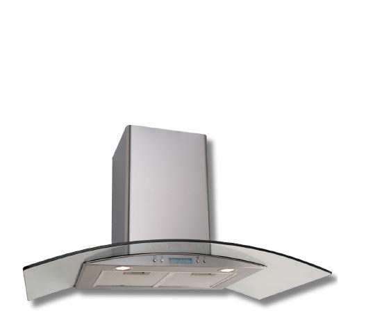 Euro 90cm Curved Glass Canopy Rangehood – EAGL90SX2